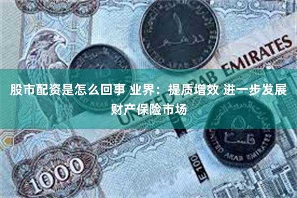 股市配资是怎么回事 业界：提质增效 进一步发展财产保险市场
