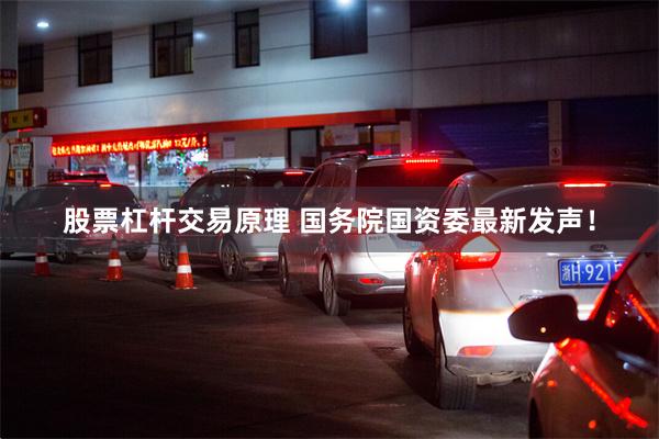 股票杠杆交易原理 国务院国资委最新发声！