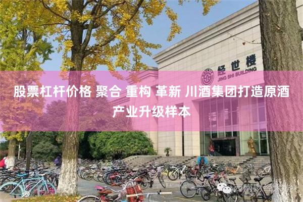 股票杠杆价格 聚合 重构 革新 川酒集团打造原酒产业升级样本