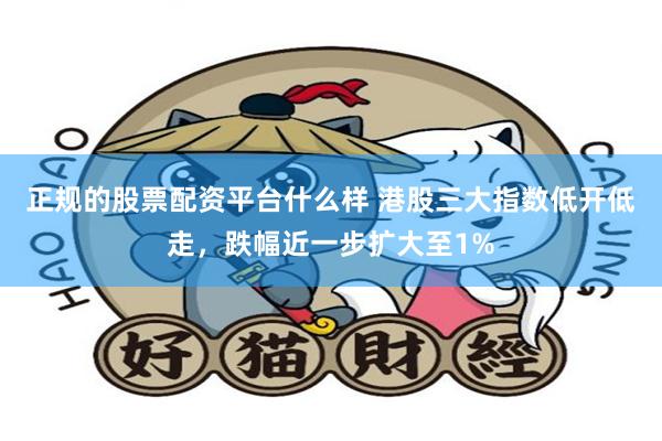 正规的股票配资平台什么样 港股三大指数低开低走，跌幅近一步扩大至1%