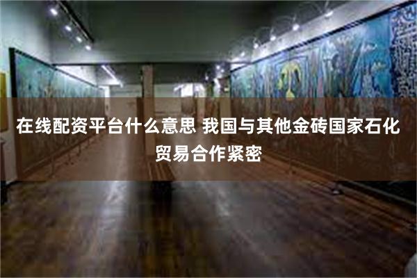 在线配资平台什么意思 我国与其他金砖国家石化贸易合作紧密